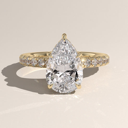 The Solitaire Pear Engagement Ring