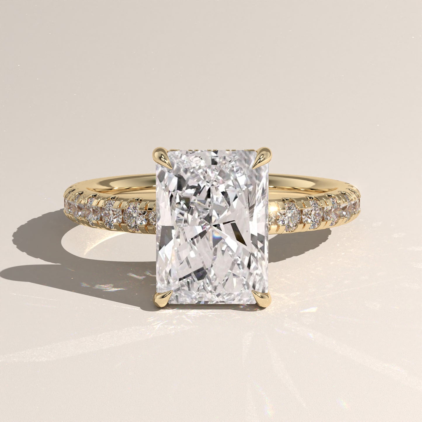 The Solitaire Radiant Engagement Ring