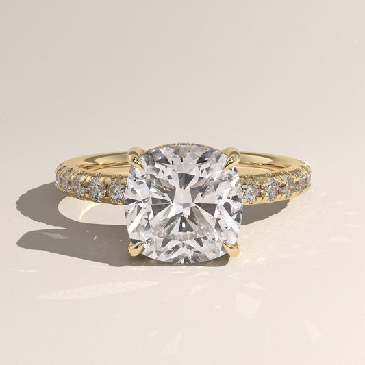 The Solitaire Cushion Engagement Ring