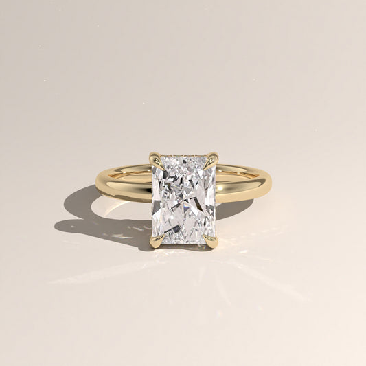 The Classic Hidden Halo Radiant Engagement Ring