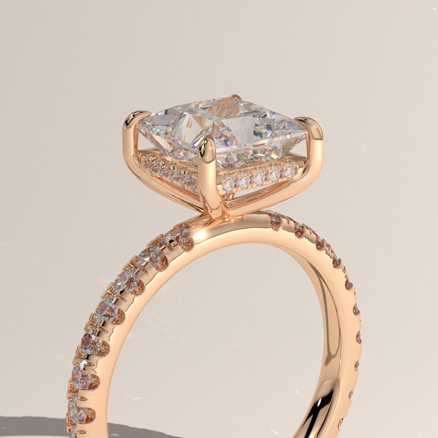 The Solitaire Princess Engagement Ring