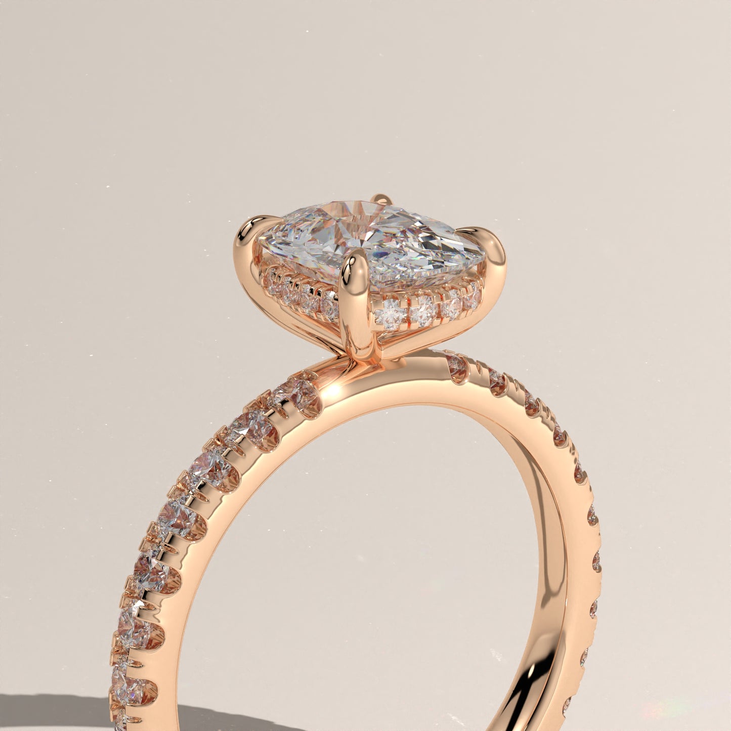 The Solitaire Elongated Cushion Engagement Ring