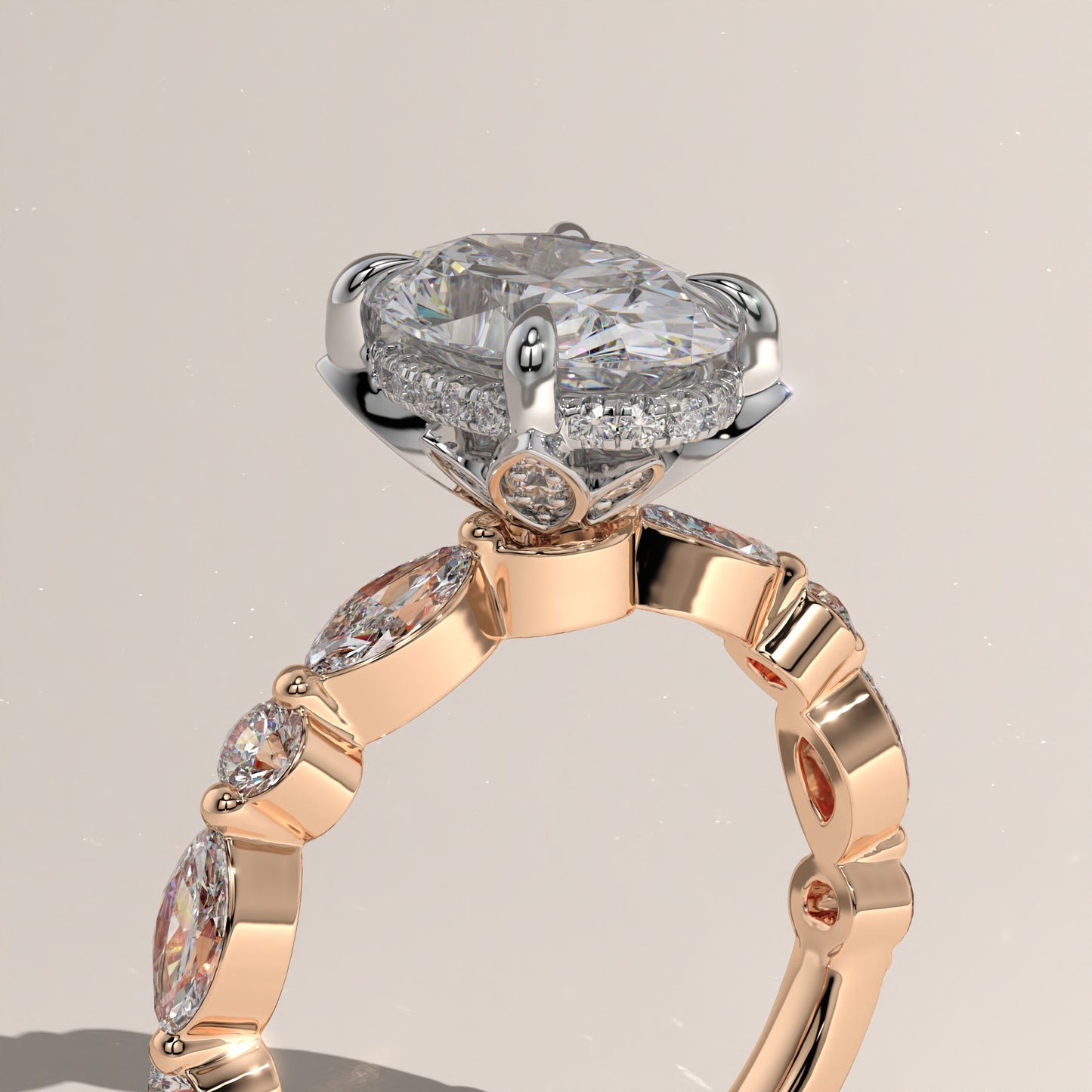 The Lotus Bloom Engagement Ring