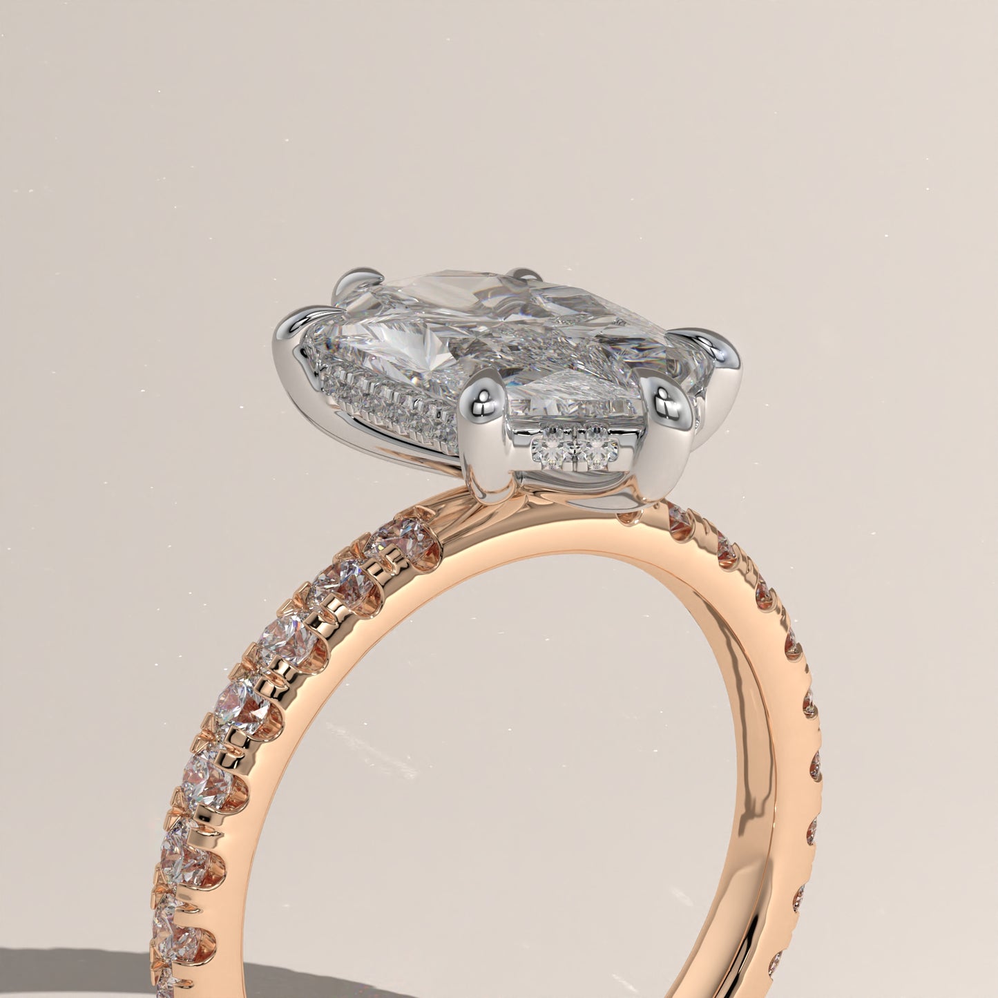 The Solitaire Elongated Hexagon Engagement Ring