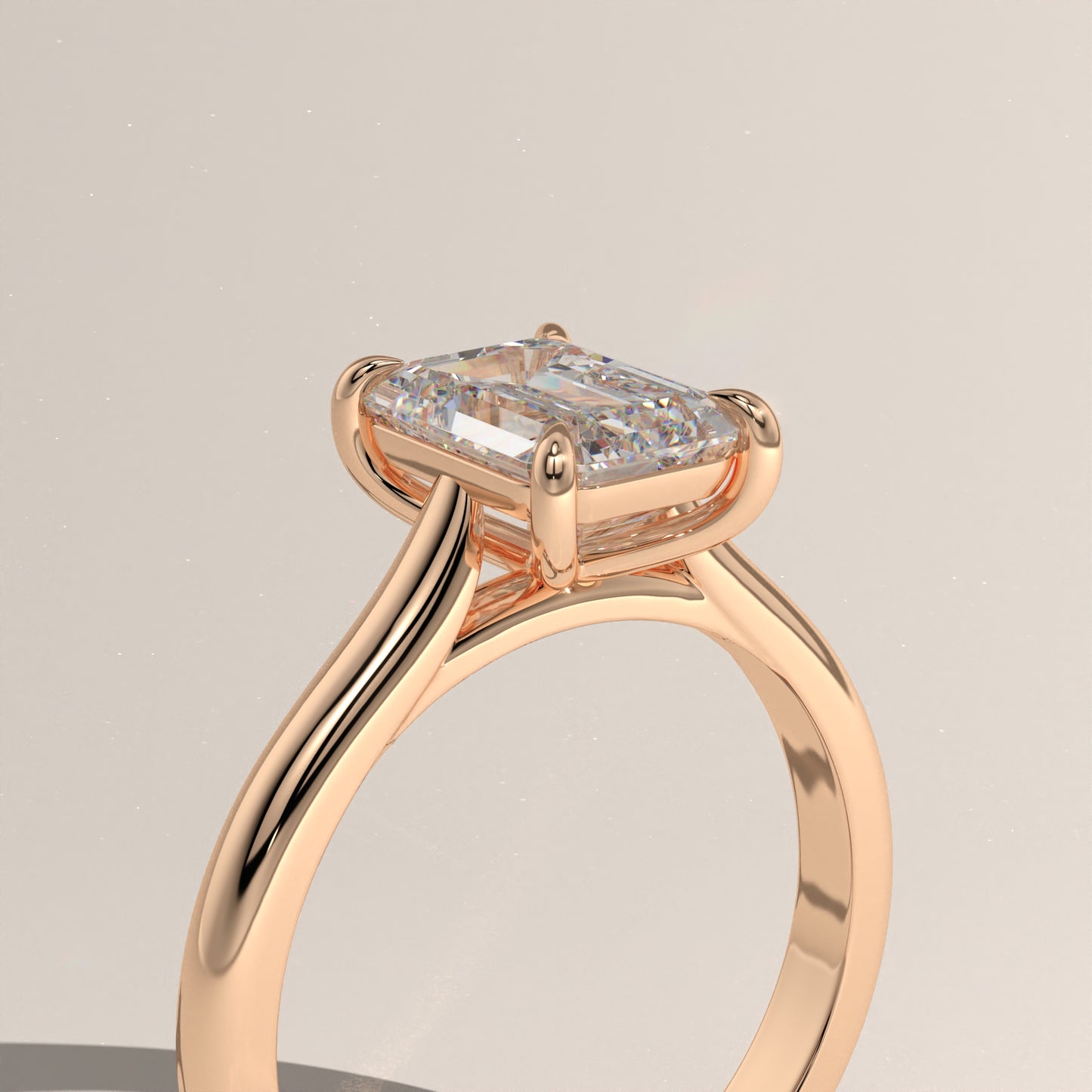 The Cathedral Emerald Engagement Ring
