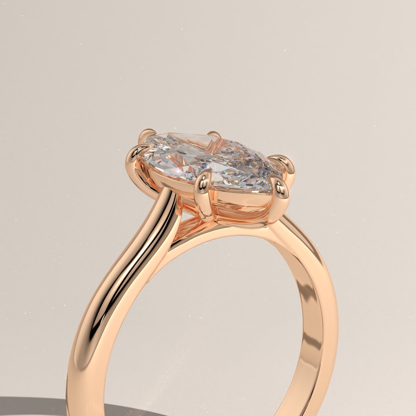 The Cathedral Marquise Engagement Ring