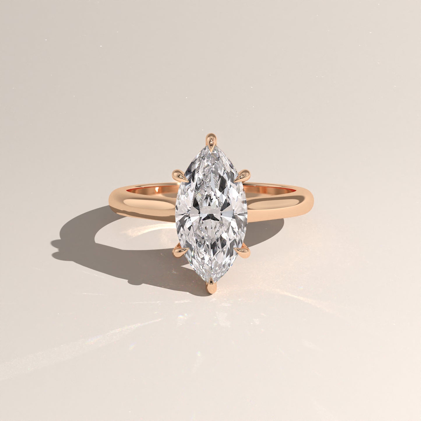 The Cathedral Marquise Engagement Ring