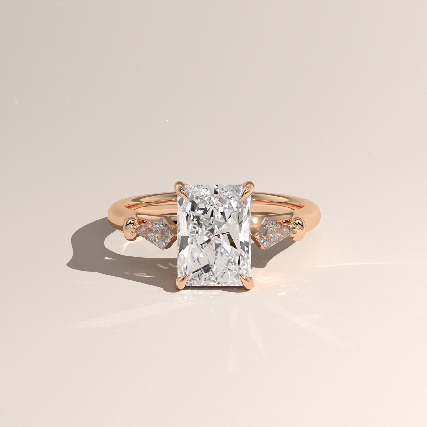 The Three Stone Radiant Engagement Ring