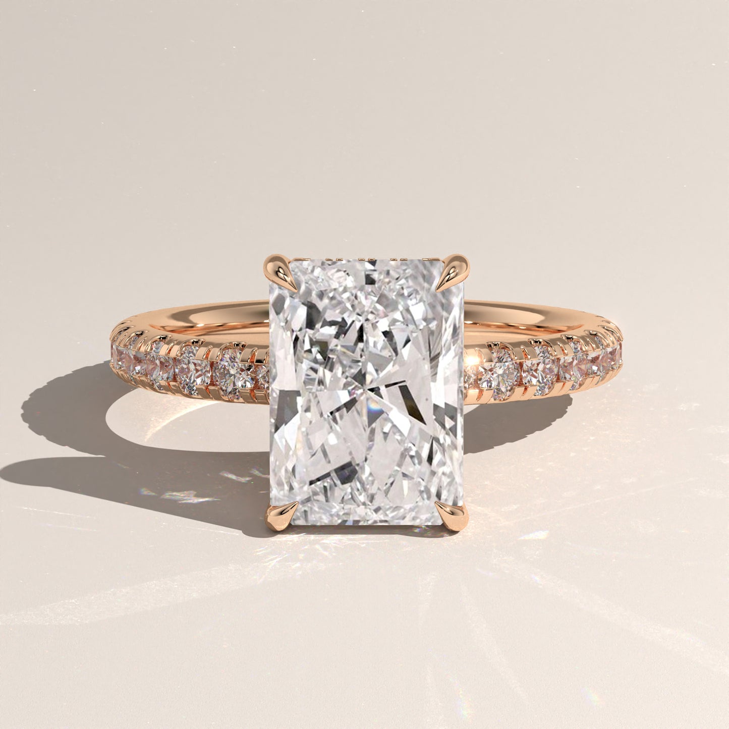 The Solitaire Radiant Engagement Ring