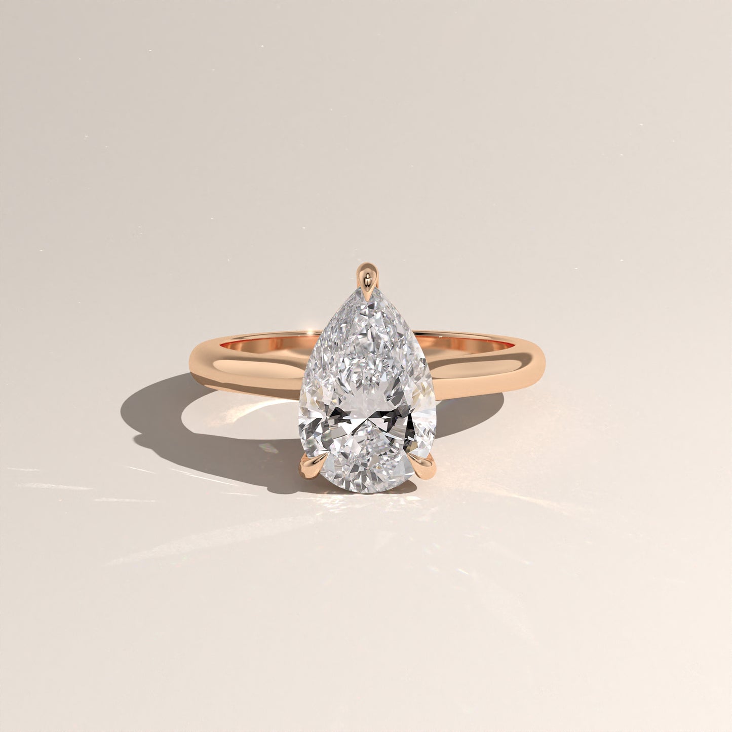 The Cathedral Pear Engagement Ring