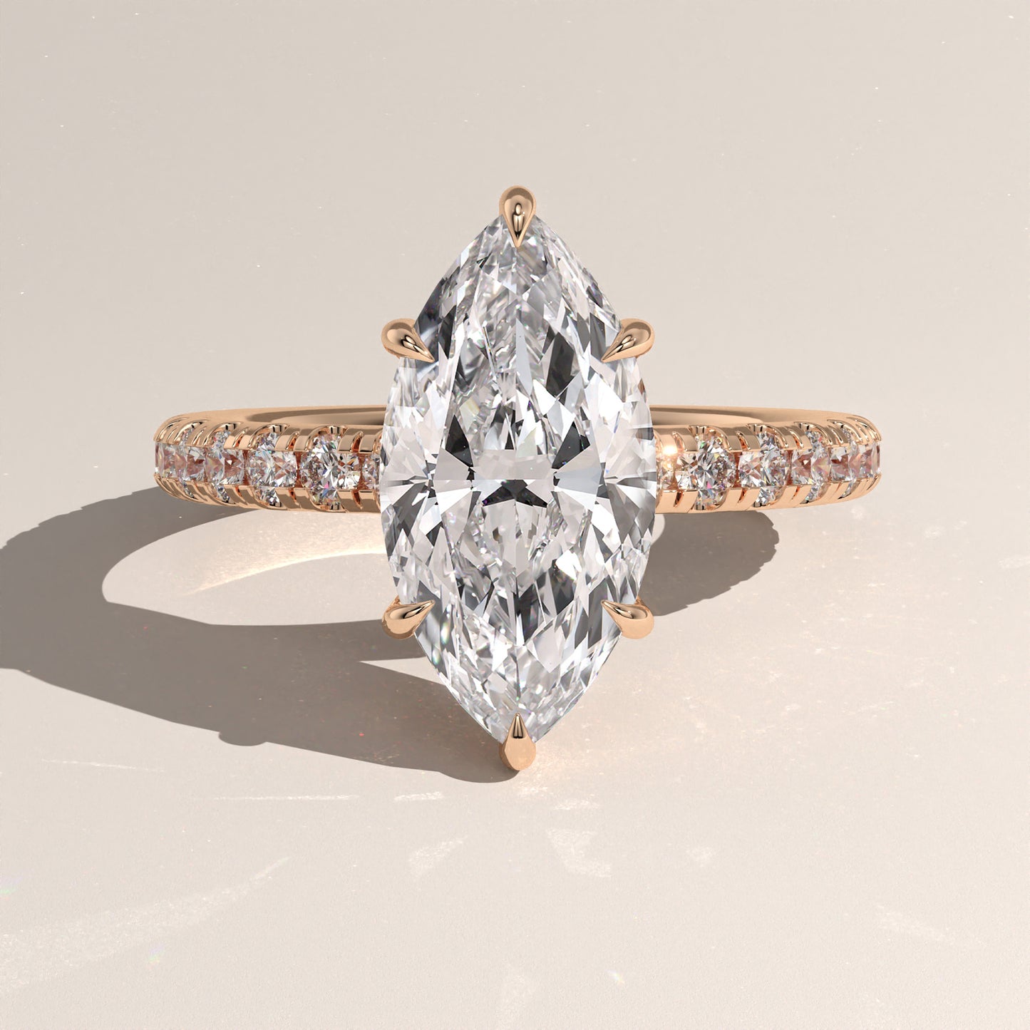 The Solitaire Marquise Engagement Ring