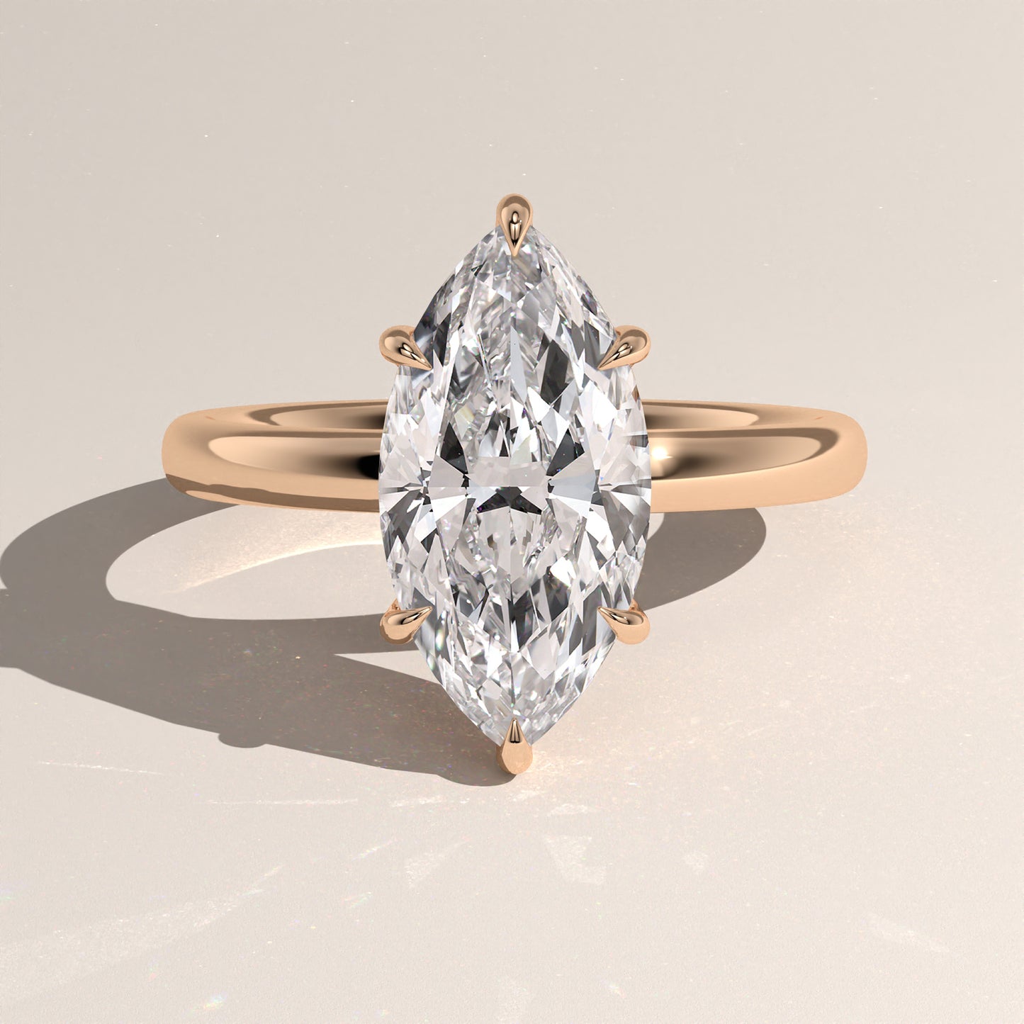 The Classic Hidden Halo Marquise Engagement Ring