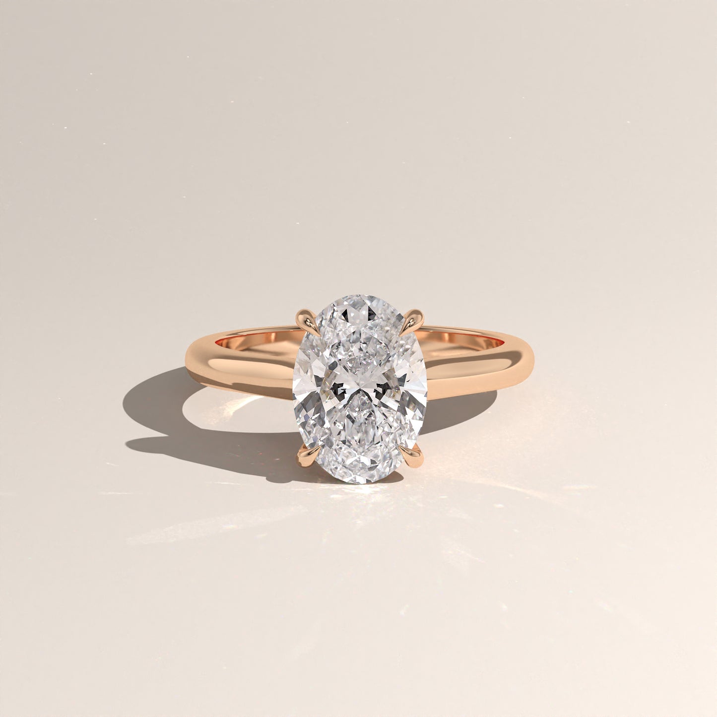 The Cathedral Oval Engagement Ring