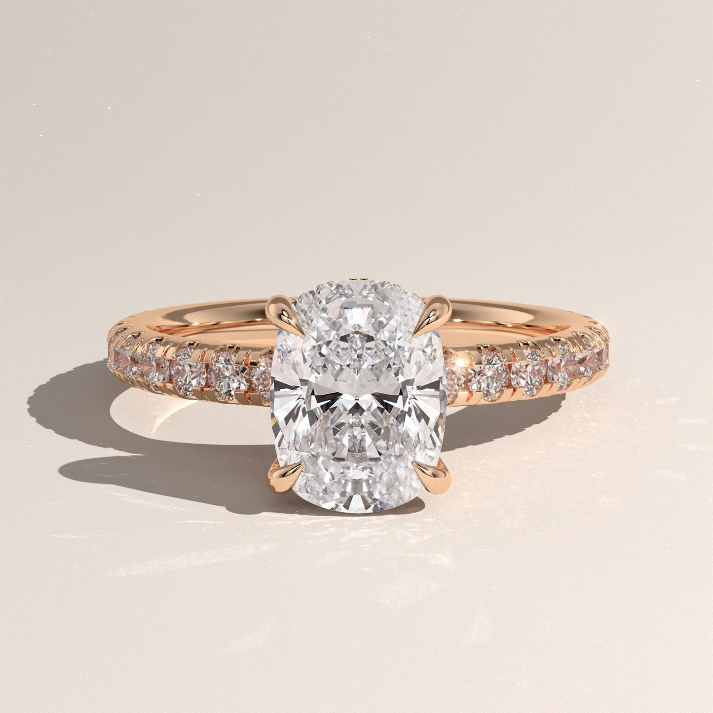 The Solitaire Elongated Cushion Engagement Ring