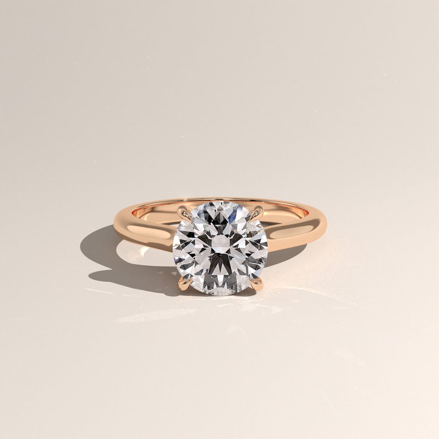 The Cathedral Round Engagement Ring