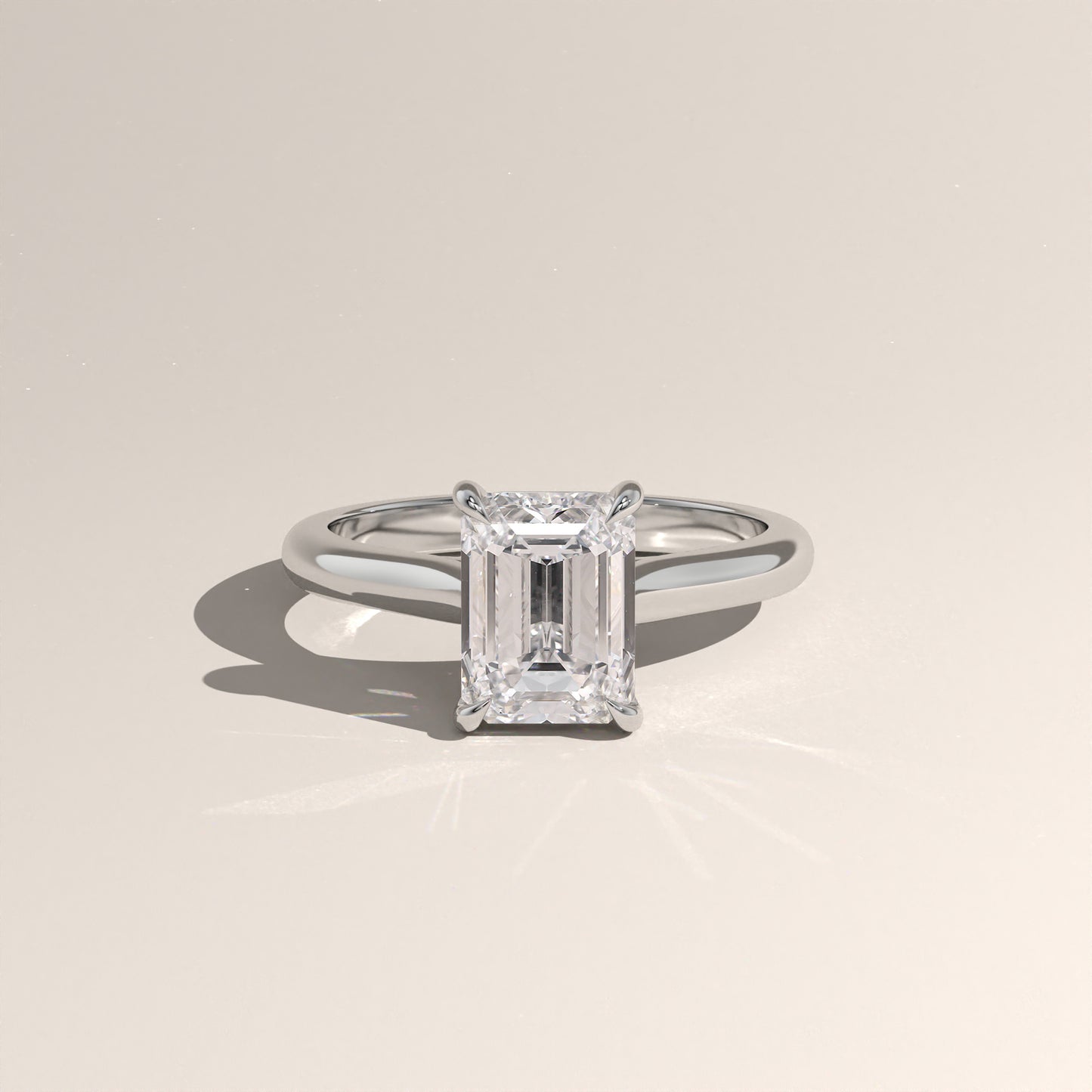 The Cathedral Emerald Engagement Ring