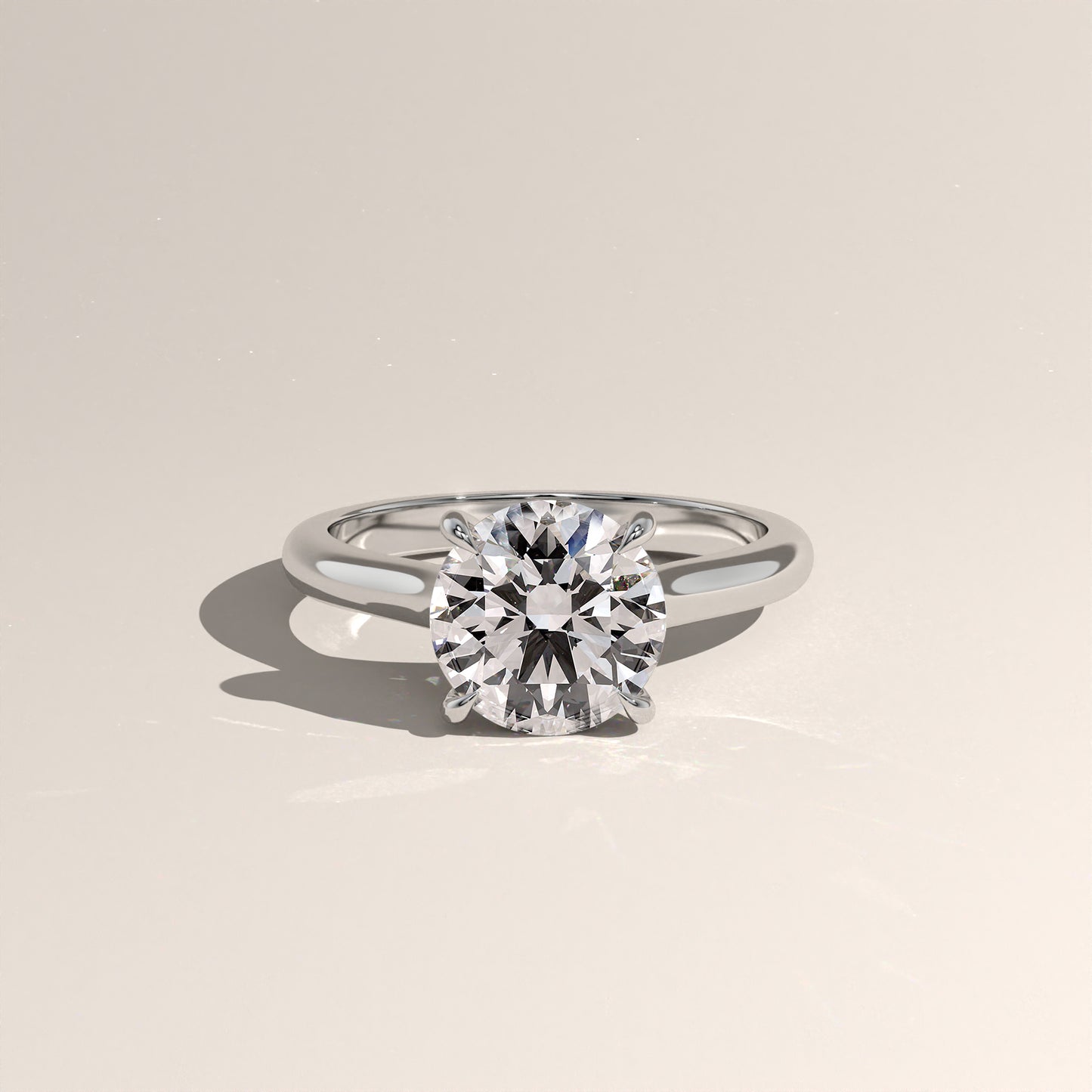 The Cathedral Round Engagement Ring