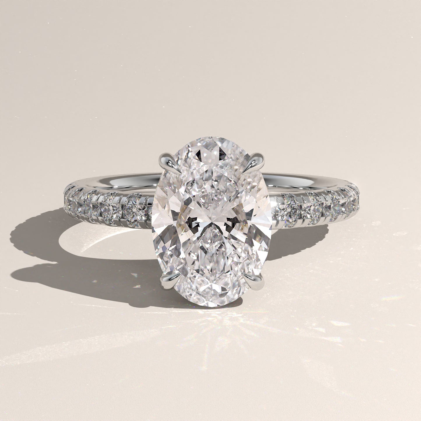 The Solitaire Oval Engagement Ring