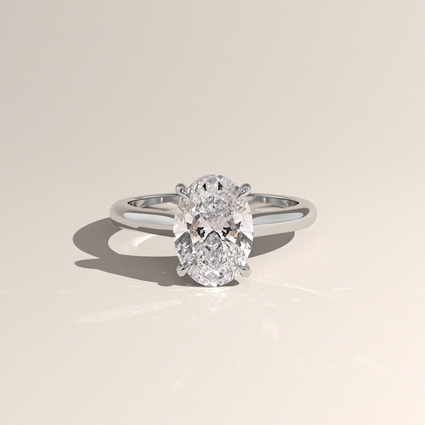 The Cathedral Oval Engagement Ring