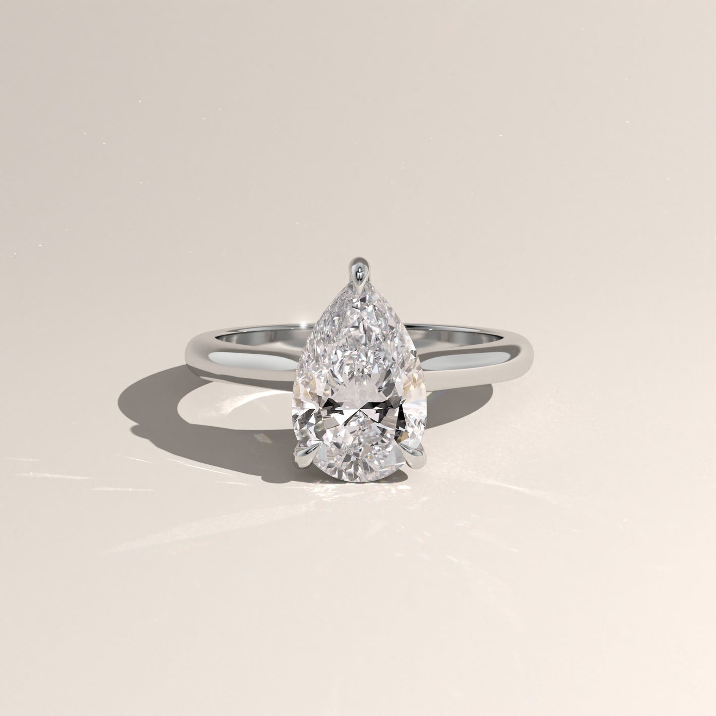 The Cathedral Pear Engagement Ring