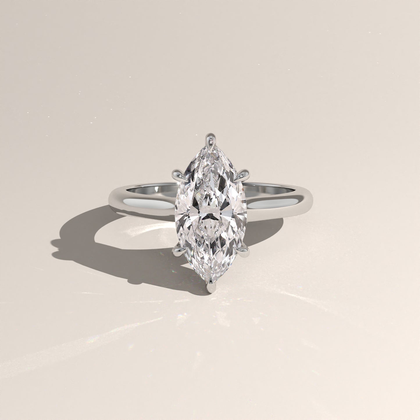 The Cathedral Marquise Engagement Ring