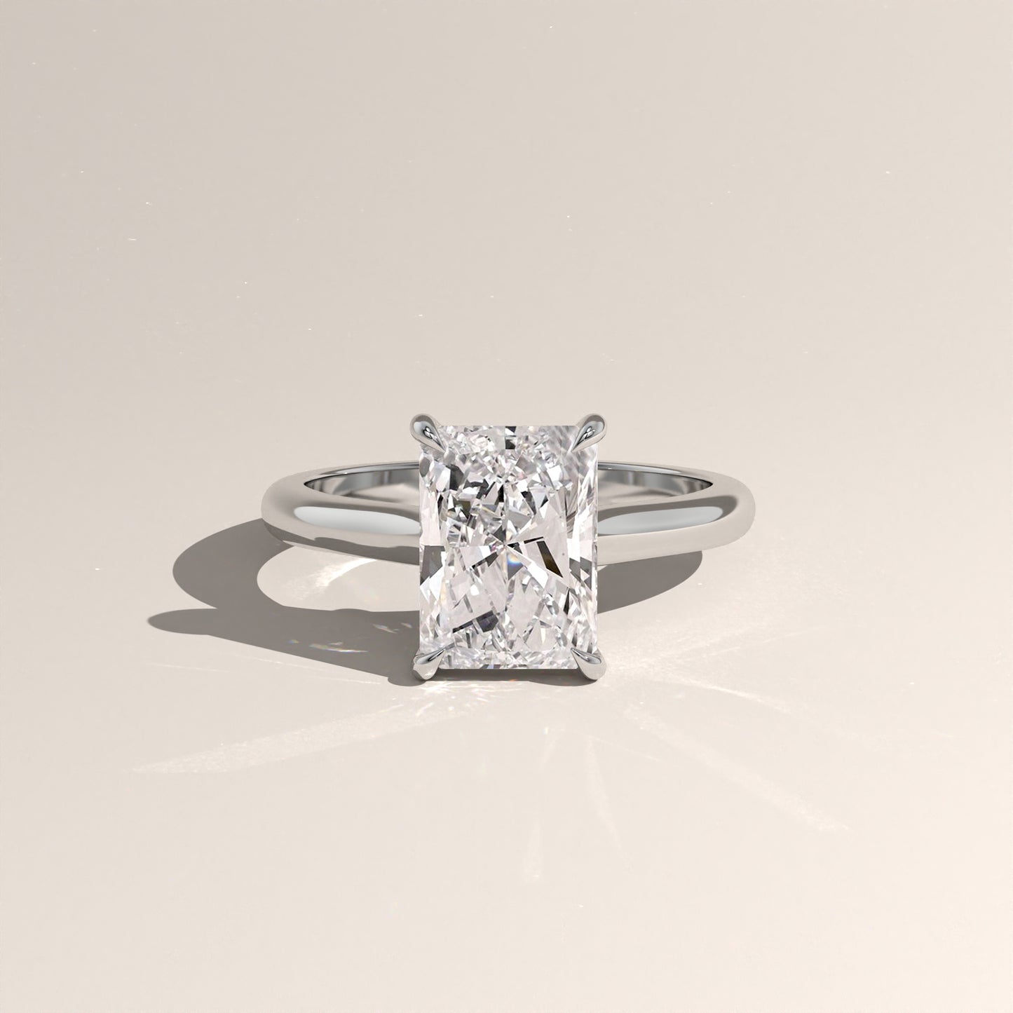 The Cathedral Radiant Engagement Ring