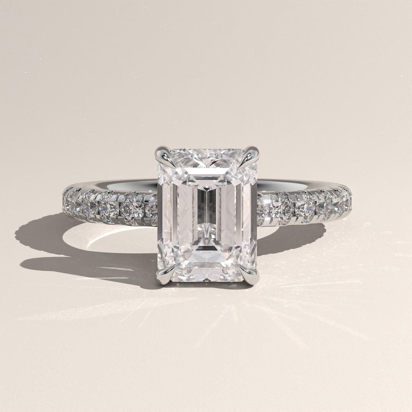 The Solitaire Emerald Engagement Ring