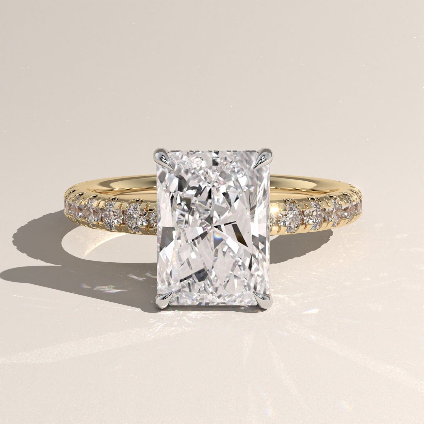 The Solitaire Radiant Engagement Ring