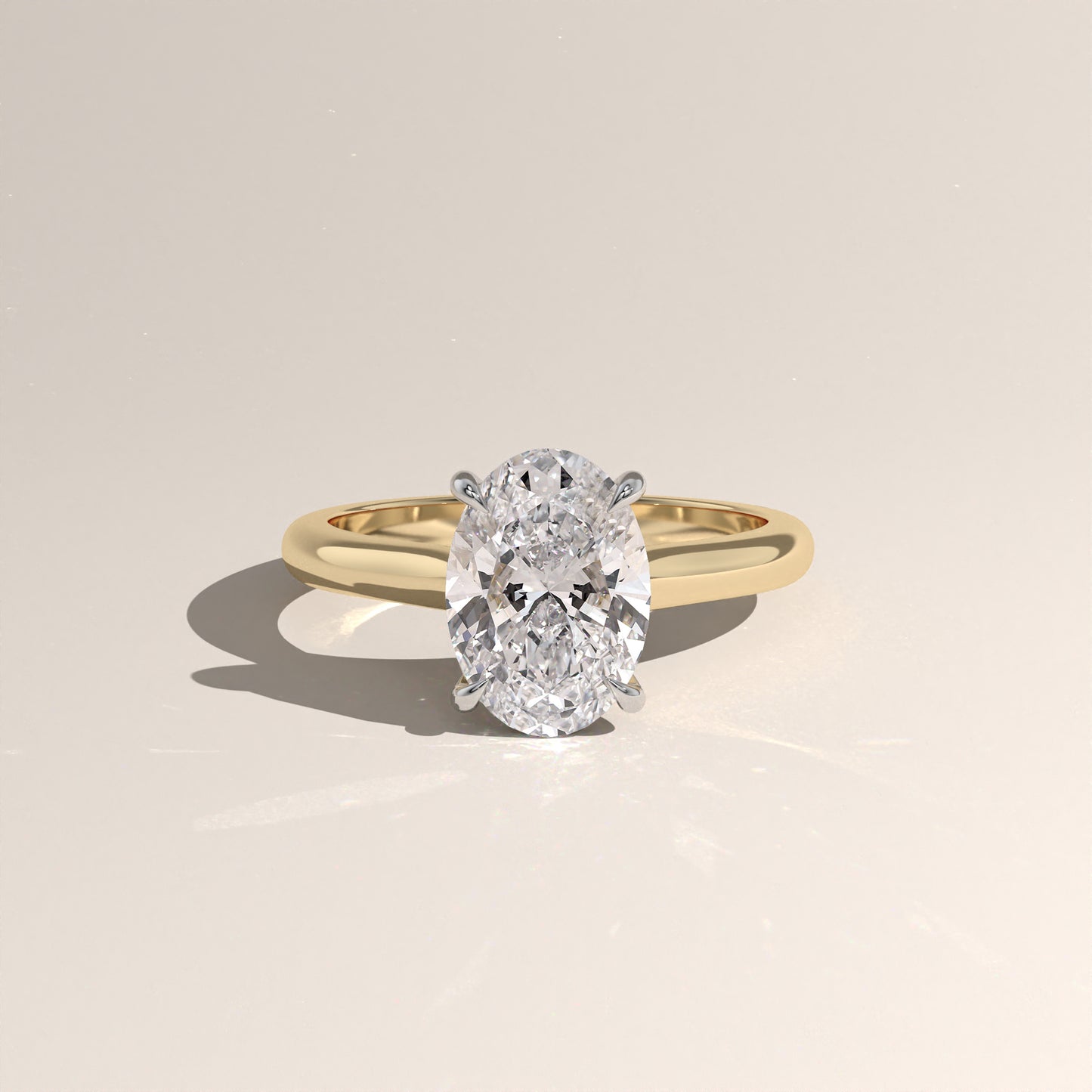 The Cathedral Oval Engagement Ring