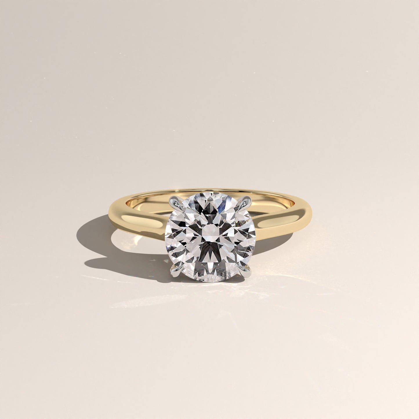 The Cathedral Round Engagement Ring