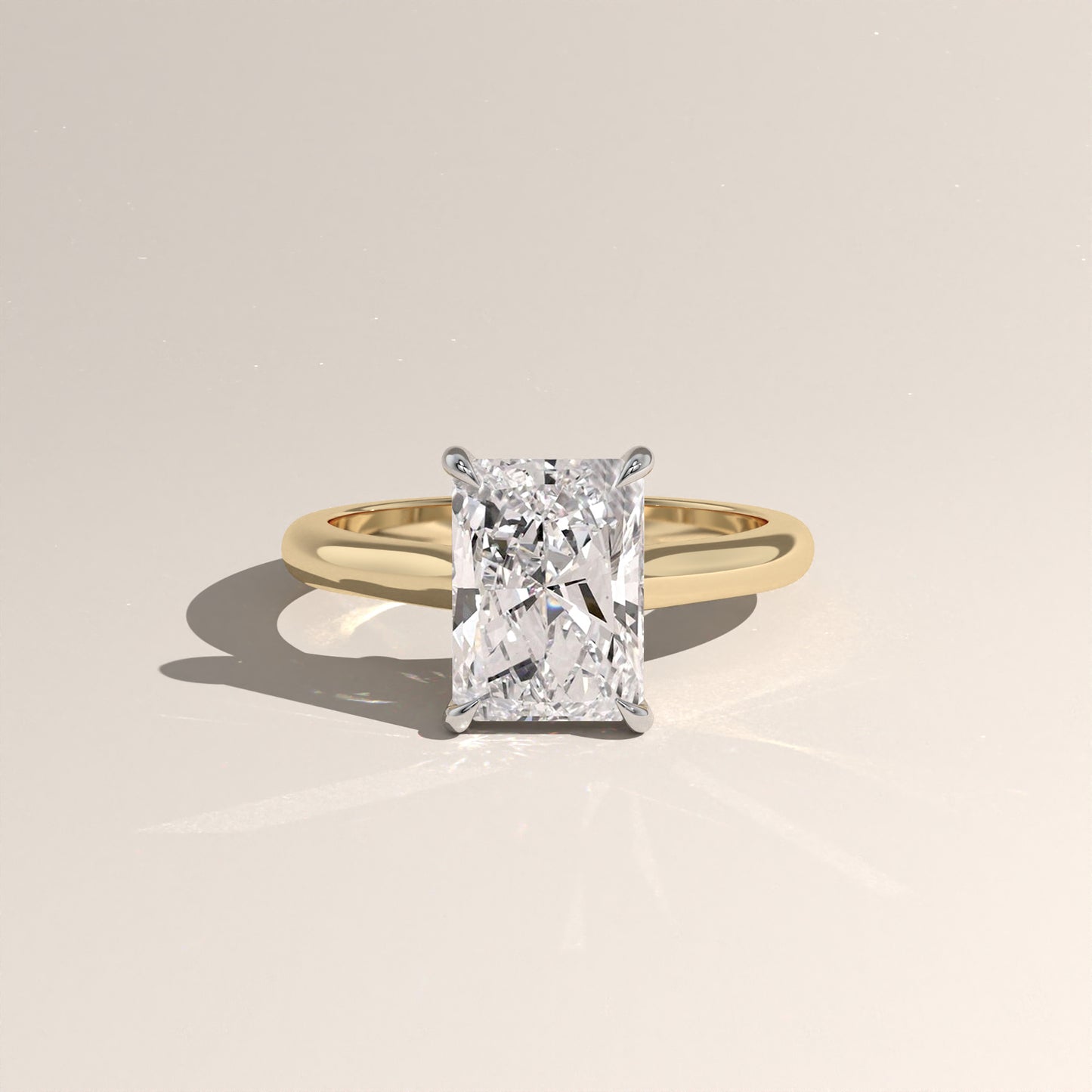 The Cathedral Radiant Engagement Ring