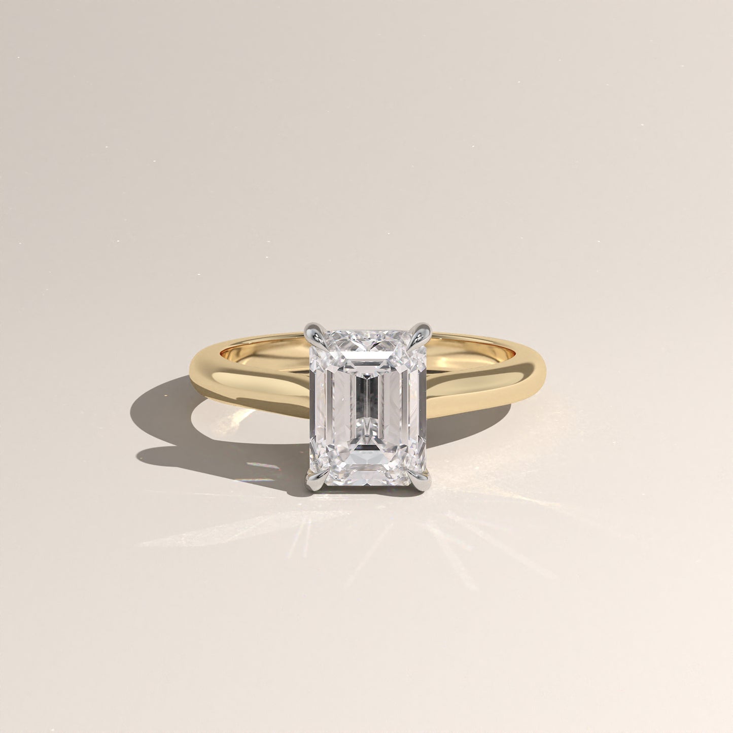 The Cathedral Emerald Engagement Ring