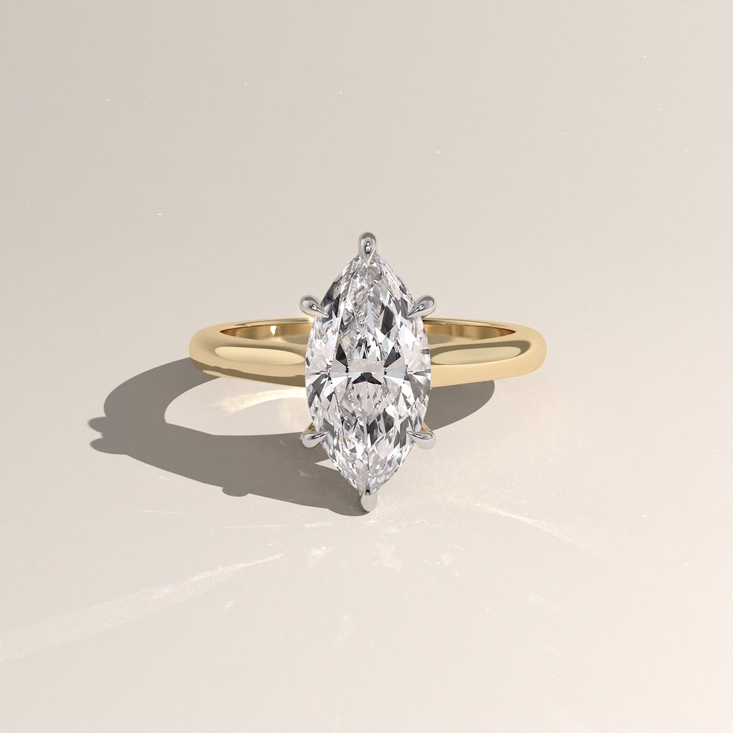 The Cathedral Marquise Engagement Ring