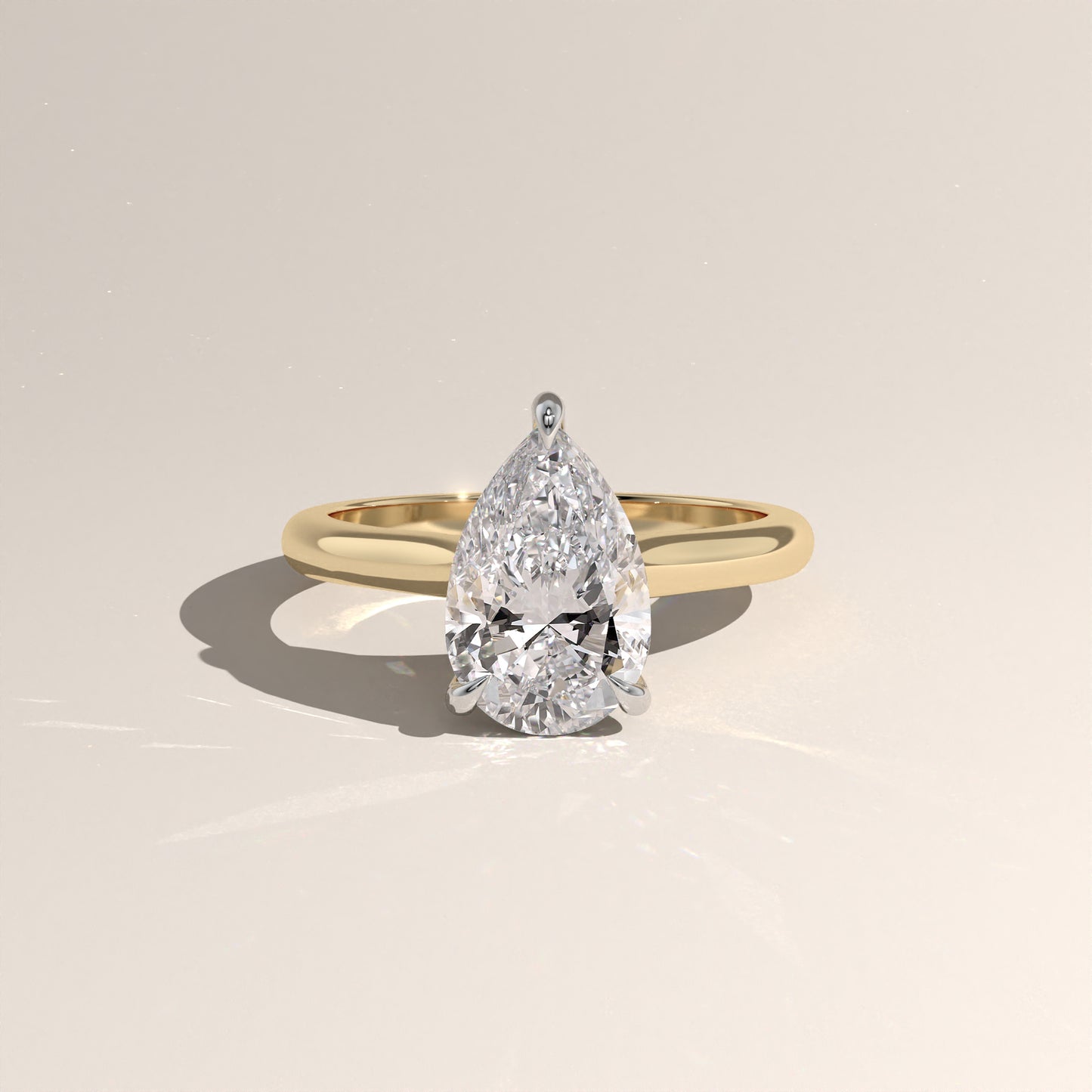 The Cathedral Pear Engagement Ring