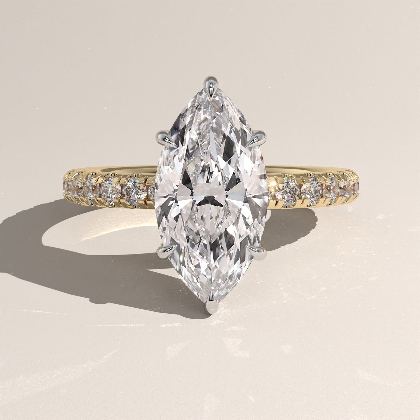 The Solitaire Marquise Engagement Ring