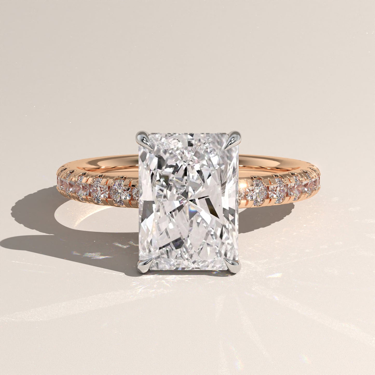 The Solitaire Radiant Engagement Ring