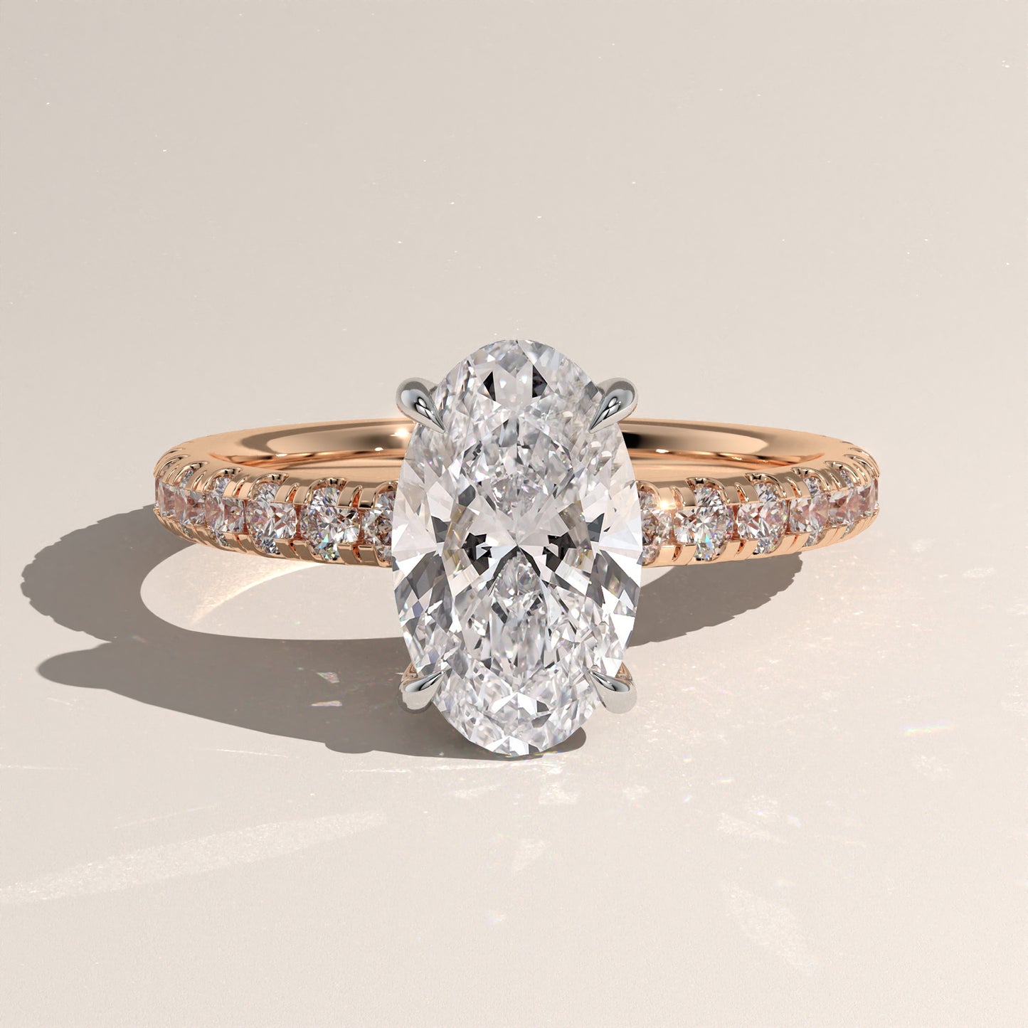 The Solitaire Moval Engagement Ring