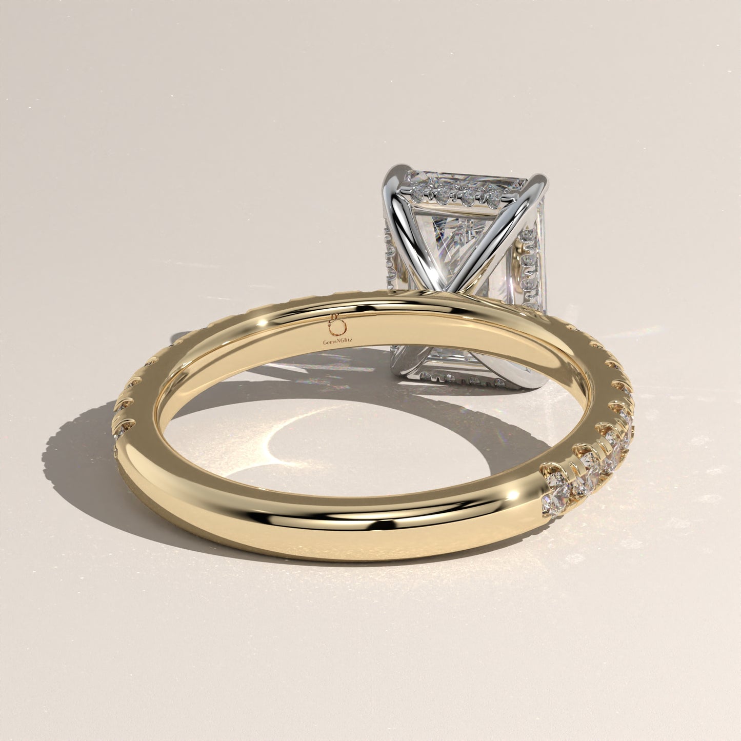 The Solitaire Radiant Engagement Ring
