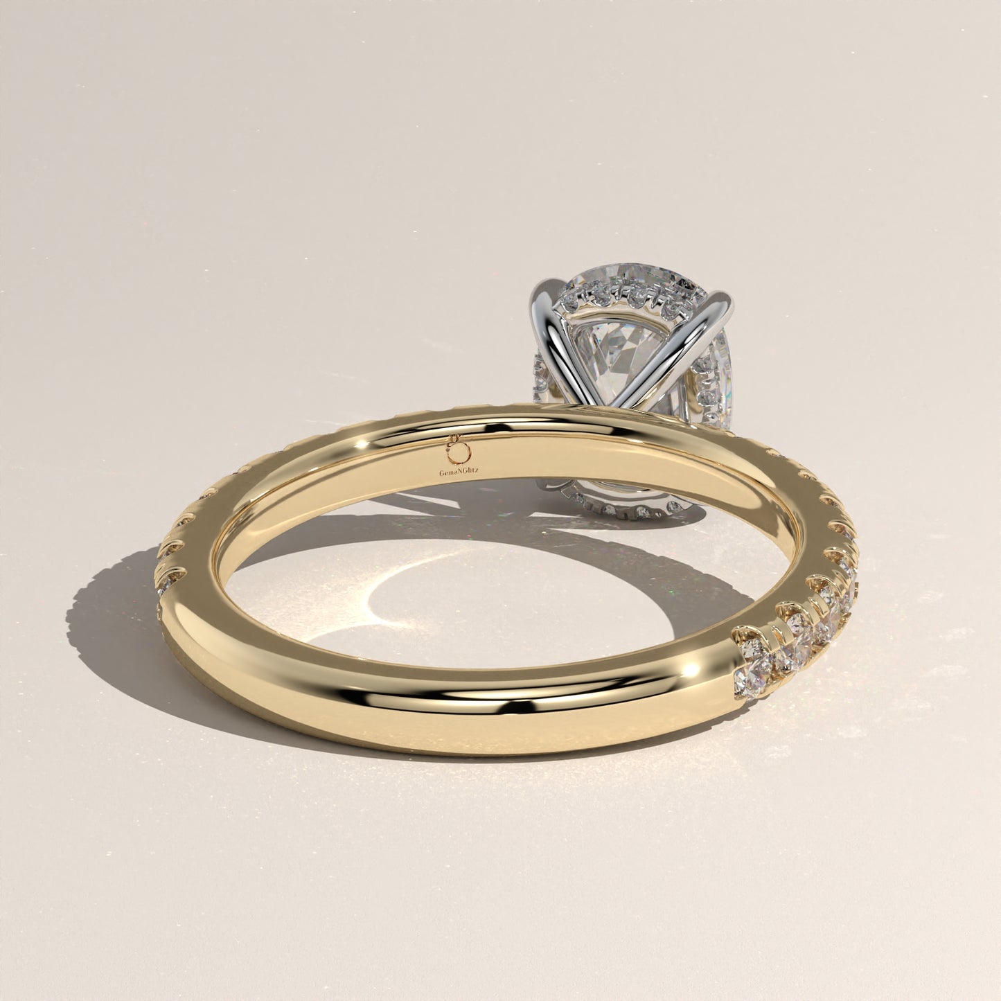 The Solitaire Elongated Cushion Engagement Ring