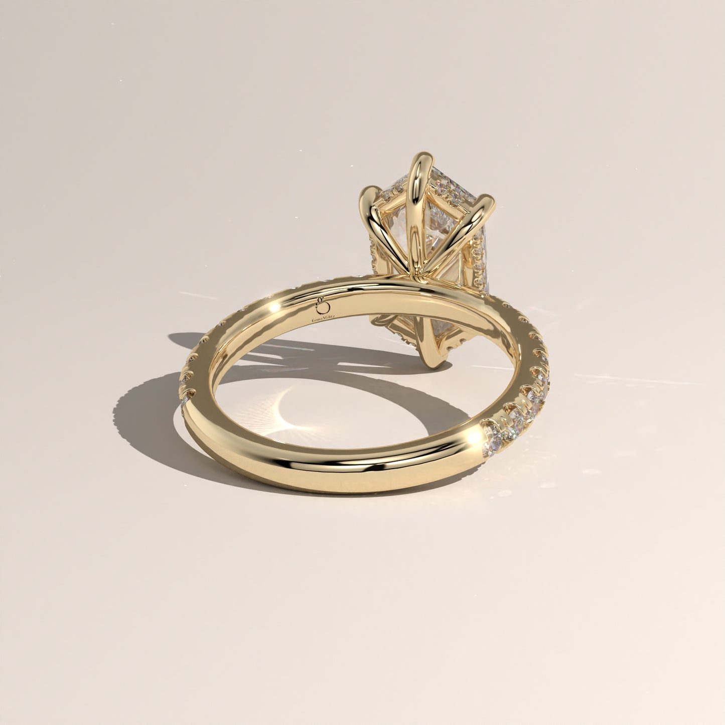 The Solitaire Elongated Hexagon Engagement Ring
