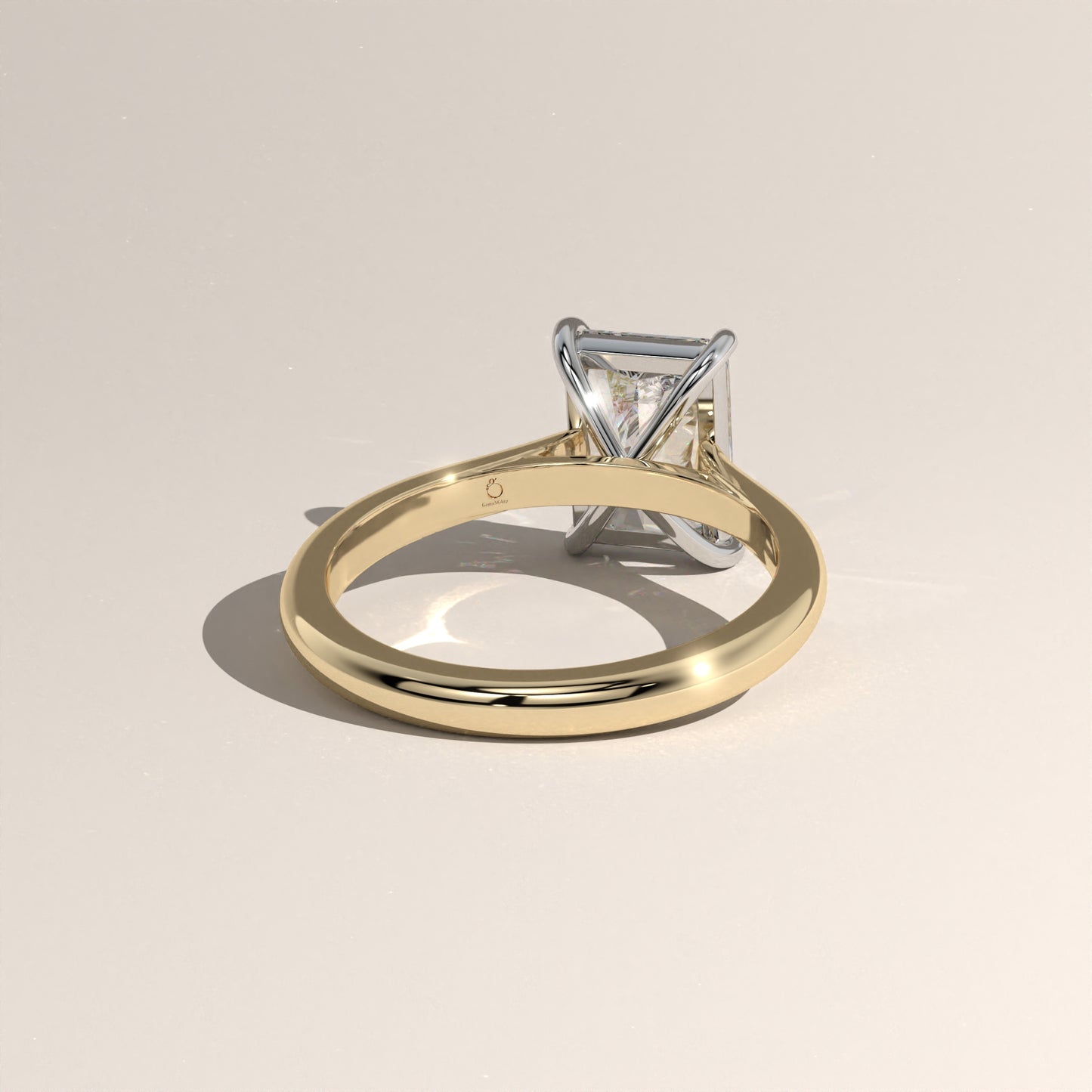 The Cathedral Radiant Engagement Ring
