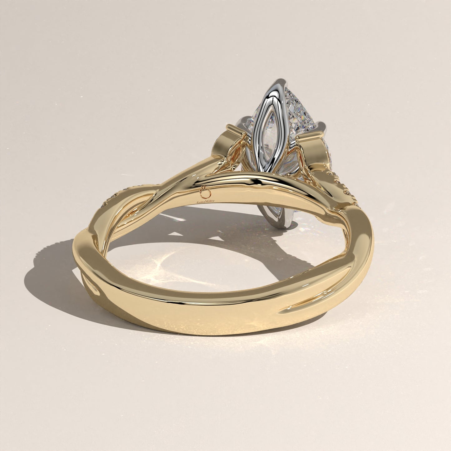 The Twisted Classic Pear Engagement Ring