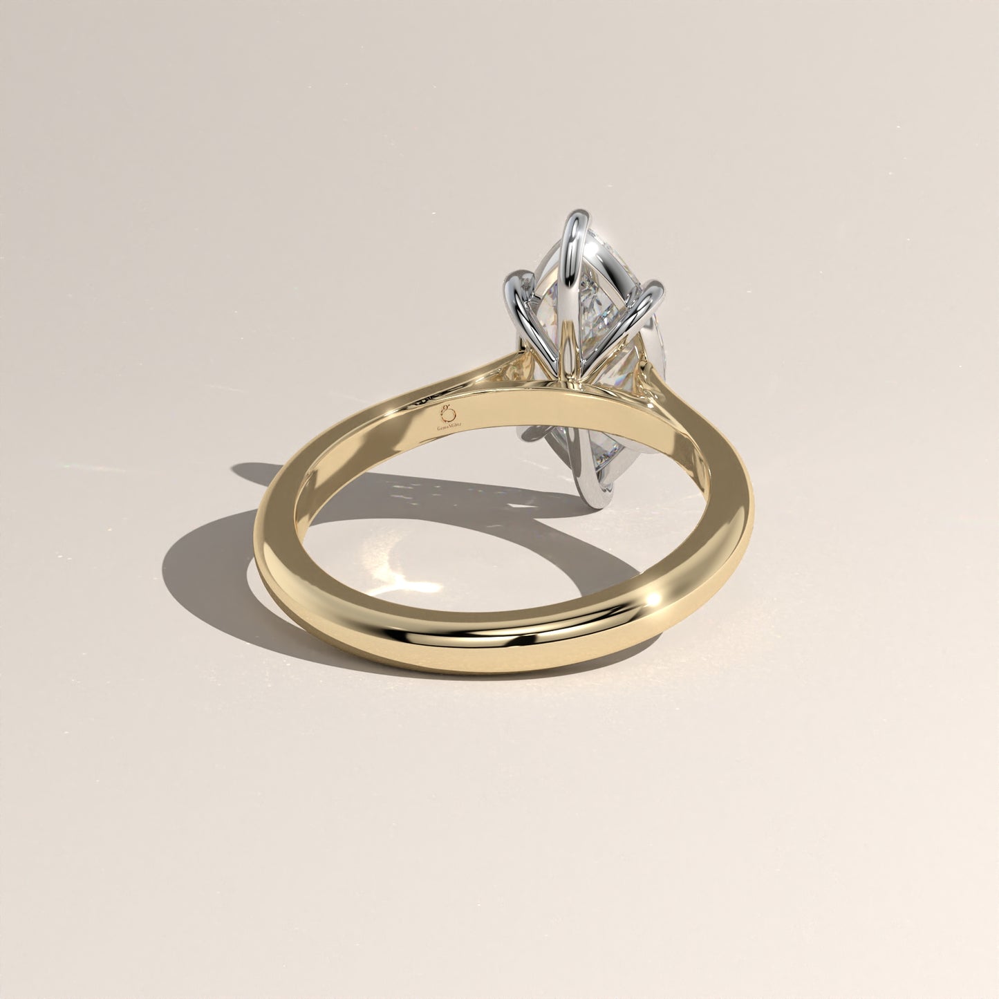 The Cathedral Marquise Engagement Ring