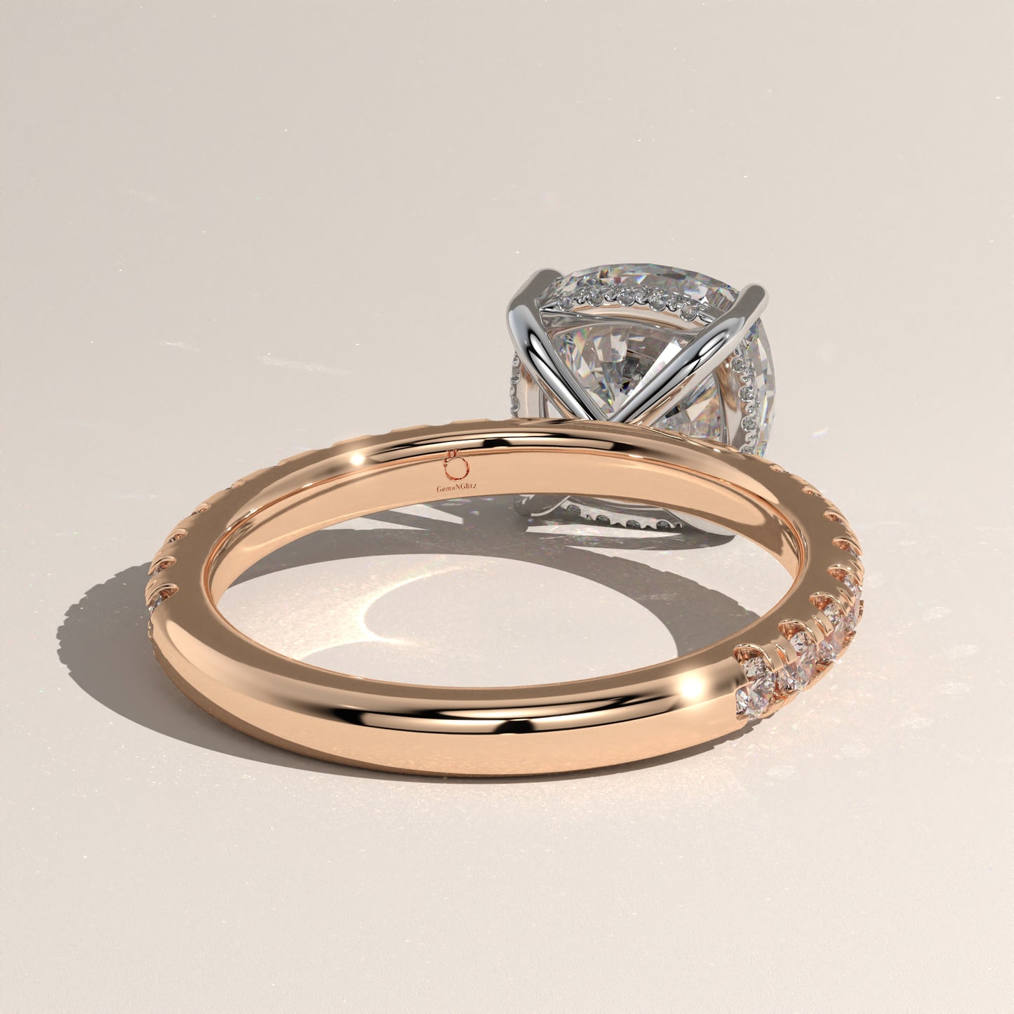 The Solitaire Cushion Engagement Ring