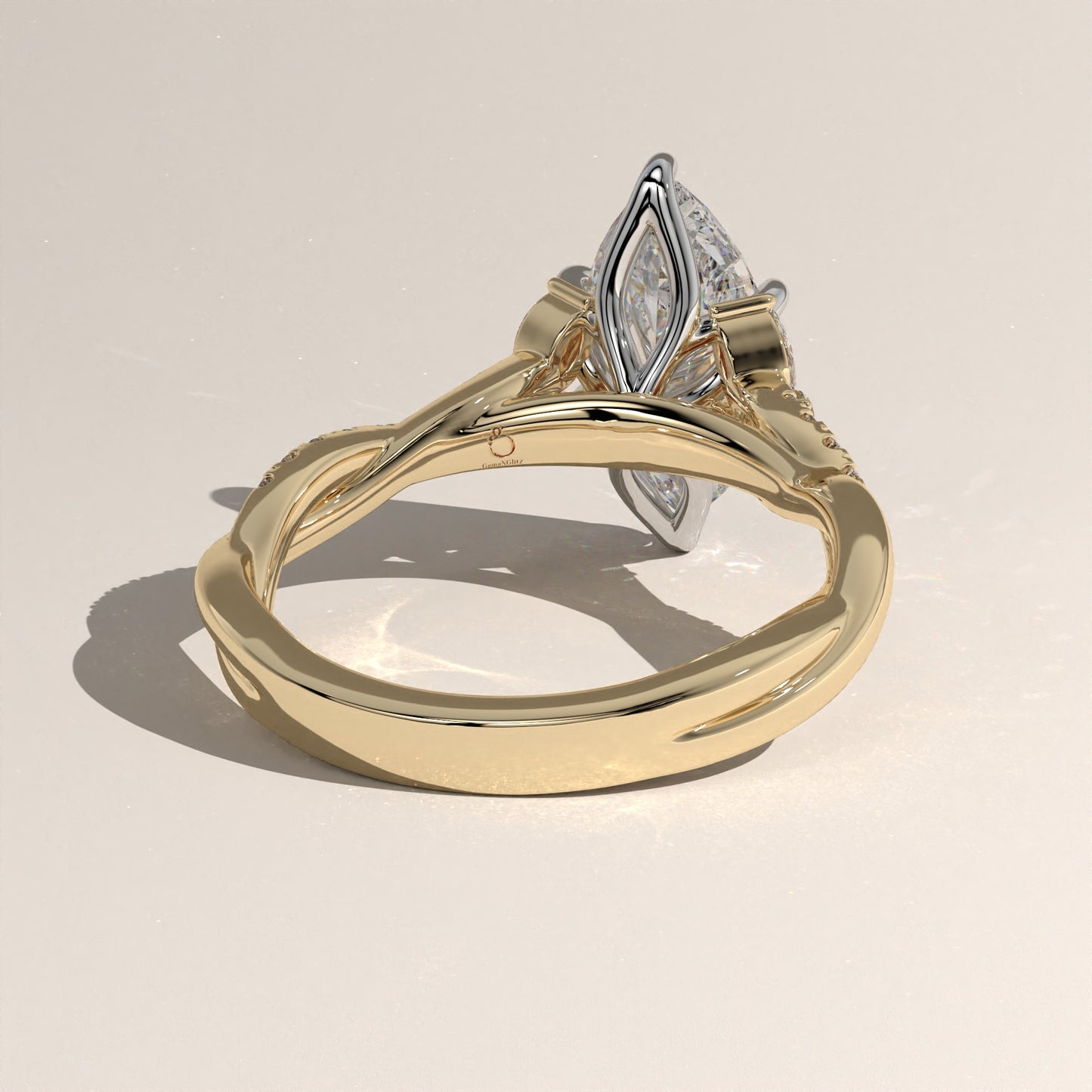 The Twisted Classic Marquise Engagement Ring
