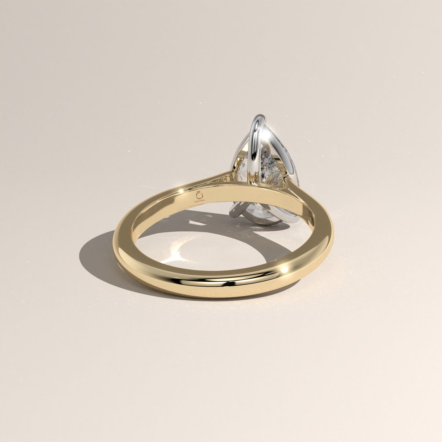 The Cathedral Pear Engagement Ring