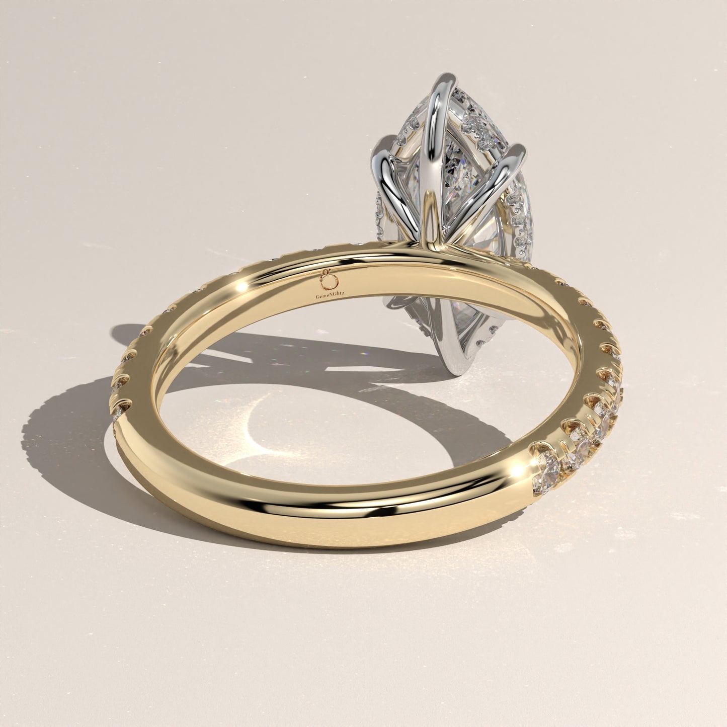 The Solitaire Marquise Engagement Ring