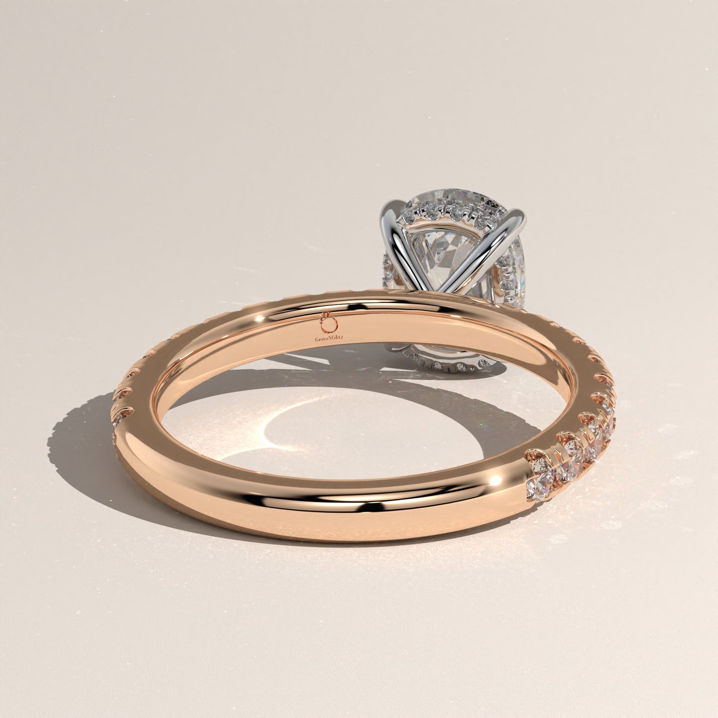 The Solitaire Elongated Cushion Engagement Ring