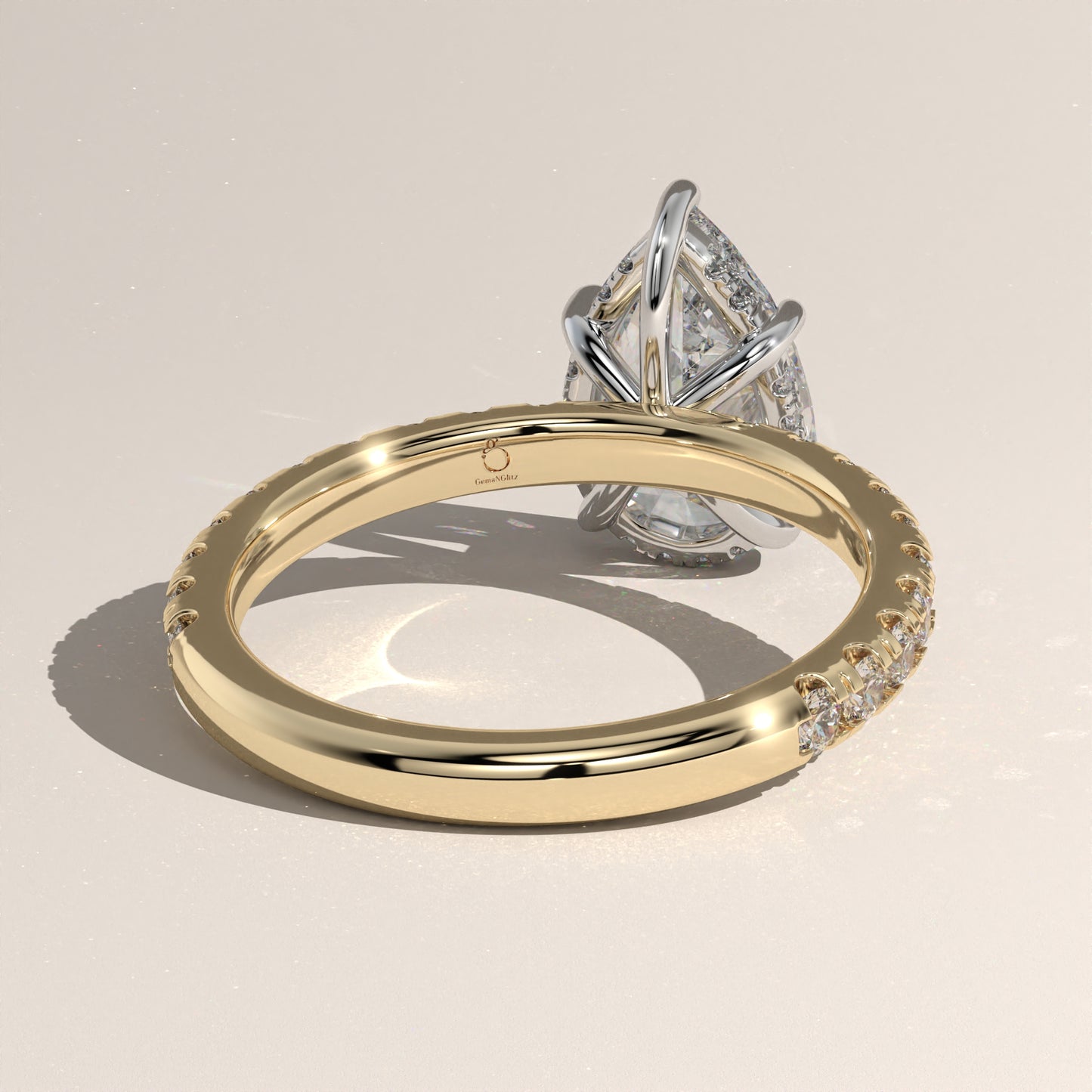 The Solitaire Pear Engagement Ring