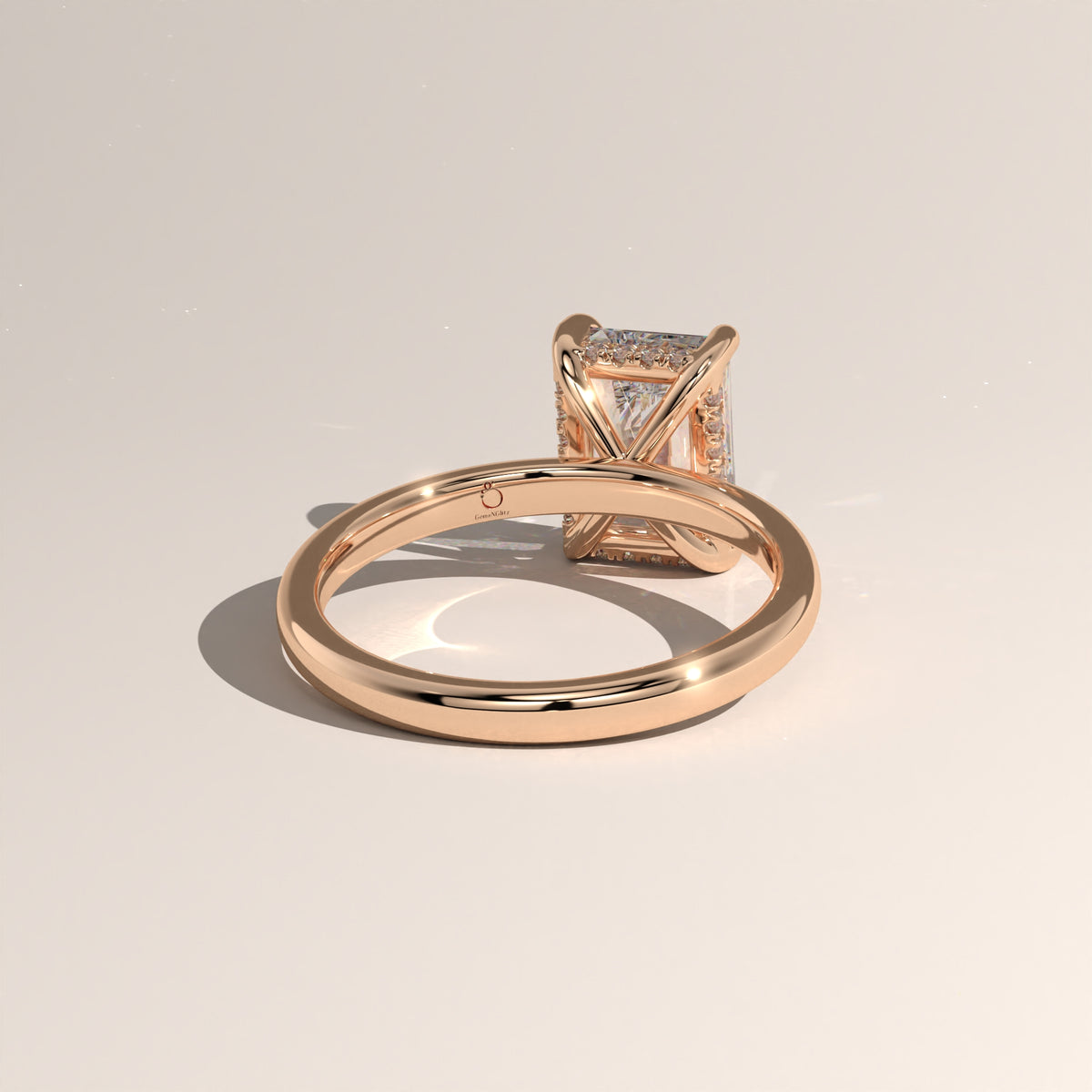 The Classic Hidden Halo Radiant Engagement Ring
